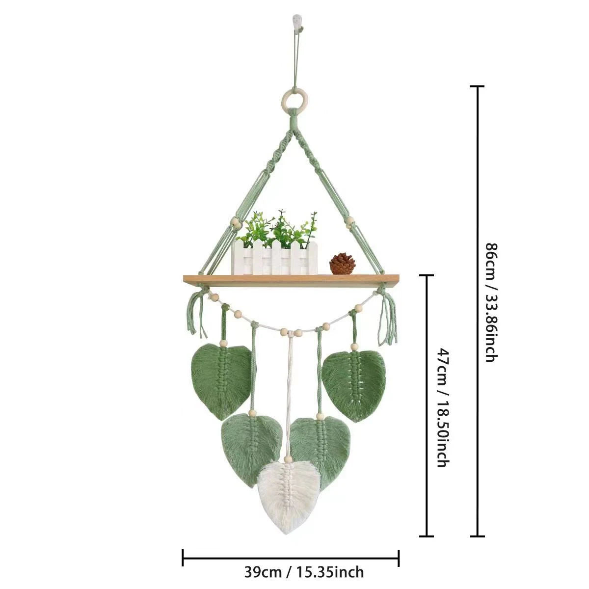 Handgefertigter Makramee-Lampenschirm – Boho-Chic-Lichtdekoration